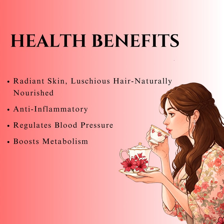 Hibiscus Apple Herbal Tea | Caffeine-Free Refreshing Fruit Blend Apple | 25 Tea Bags | Aarth Co.