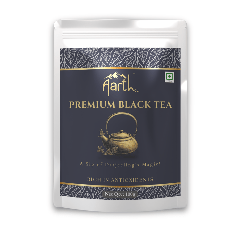 Premium Black Tea | Rich in Antioxidants |  A Sip of Darjeeling’s Magic | 100 gram pack | Aarth Co.