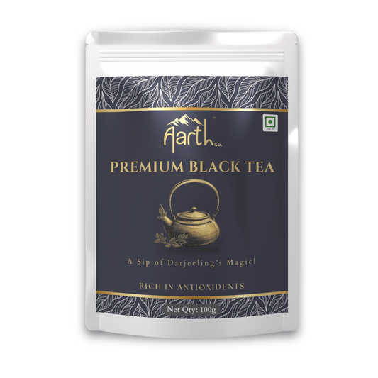 Premium Black Tea | Rich in Antioxidants |  A Sip of Darjeeling’s Magic | 100 gram pack | Aarth Co.